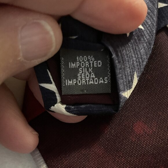 American Traditions "Made In The USA" American Flag Repp Neck Tie 100% Silk - Picture 7 of 11
